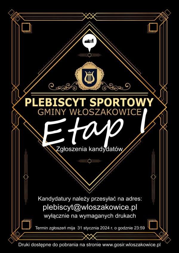Rusza I etap VII edycji Plebiscytu Sportowego Gminy Włoszakowice
